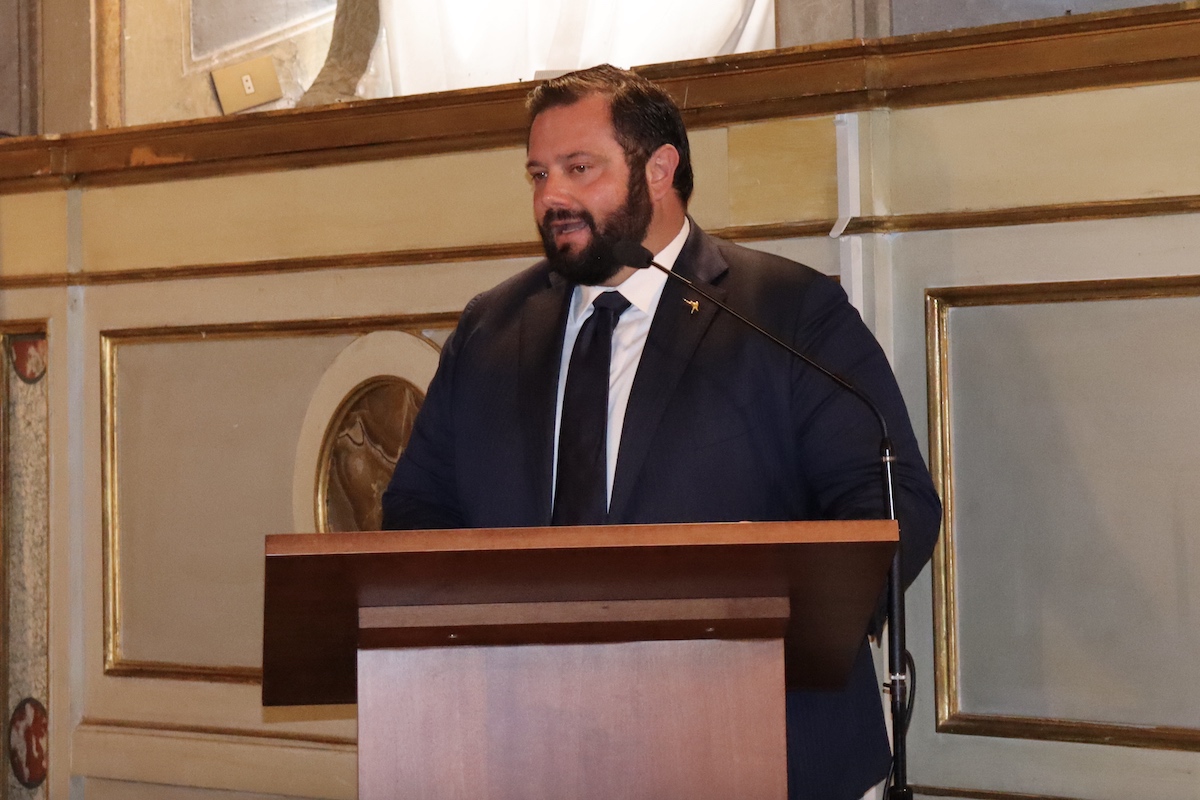 Mirco Carloni,  presidente della Commissione Agricoltura alla Camera il 18 aprile a Roma